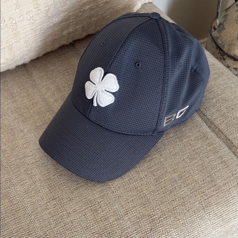 Men's Navy Performance Baseball Cap with White Clover Emblem